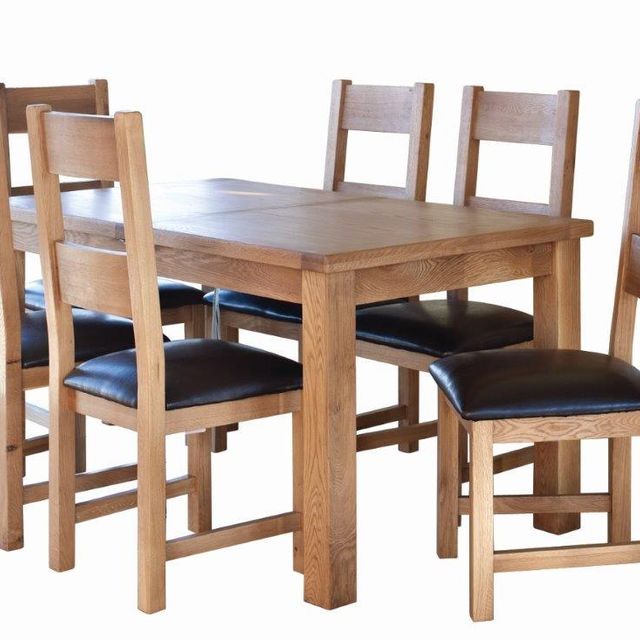 Hampshire Extended Table & 6 ladder Back Chairs